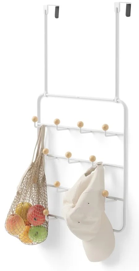 Fehér-natúr színű fém ajtófogas 36 cm Estique – Umbra