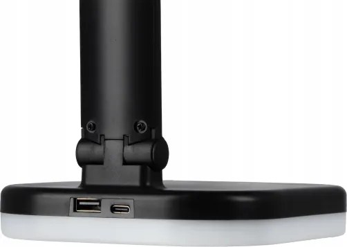 LED RGBW dimmelhető asztali lámpa vezeték nélküli töltéssel LED/7W/5V USB fekete