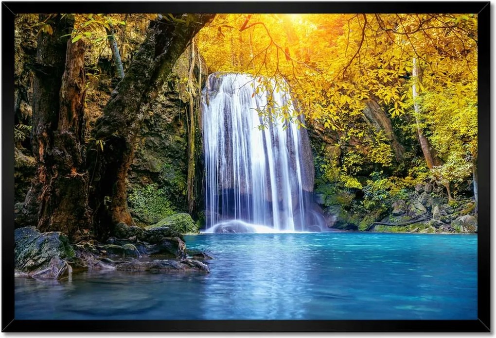 Poszterek keretben 60x40 Gyönyörű vízesés Kaszkád