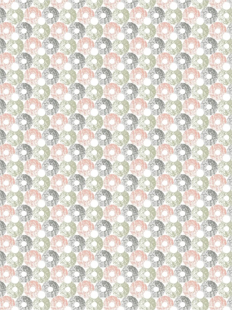 Fotótapéta flizelina Pasztell kerekek minimalizmus fehér alapon 206x275 +ragasztó