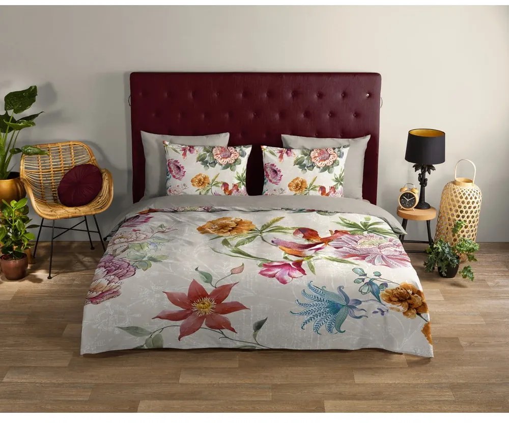 Bézs egyszemélyes pamut ágyneműhuzat 140x200 cm – Good Morning