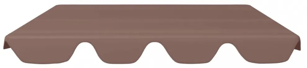 barna csere ponyva kerti hintaágyhoz 188/168 x 145/110 cm