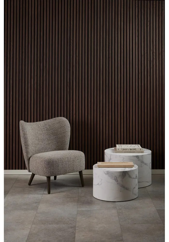 Bézs buklé fotel Elmont – Actona