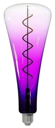 LED Izzó FILAMENT SHAPE T110 E27/5W/230V 1800K lila