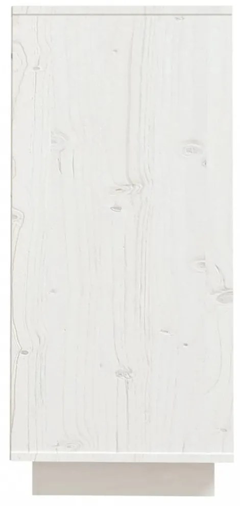 fehér tömör fenyőfa tálalószekrény 60 x 34 x 75 cm