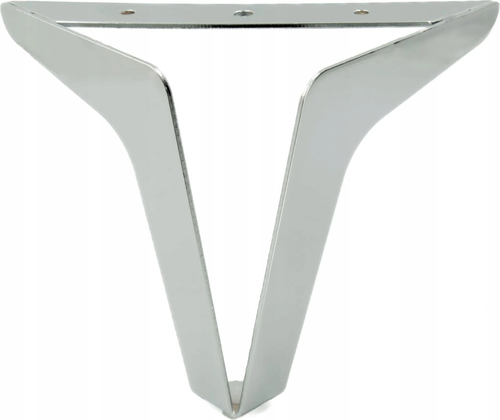 Loft stílusú bútorláb, ezüst színű, krómozott kanapéláb, 15 cm magas