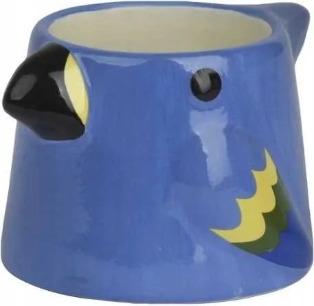 Kerámia takaró kék papagáj 6,7cm