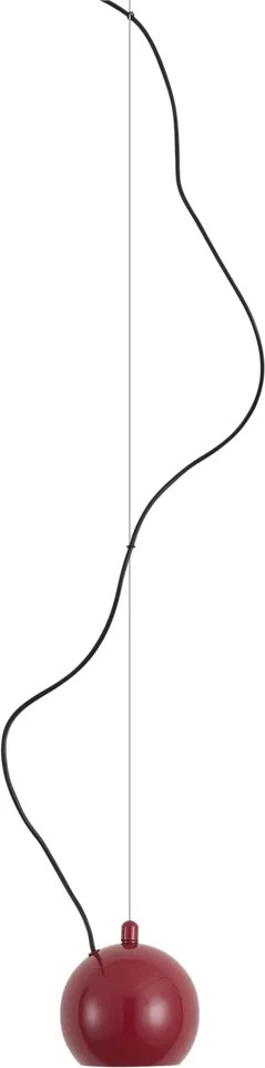 Design függőlámpa piros 1-fázisú sínrendszerhez - Slimline Sara