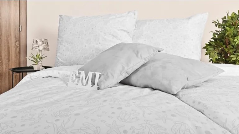 EMI Sea szürke pamut ágyneműhuzat