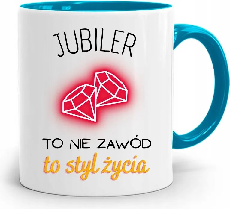 Az Ékszerész Számára A Kék Bögre Egy Életstílus, fényképes nyomtatással