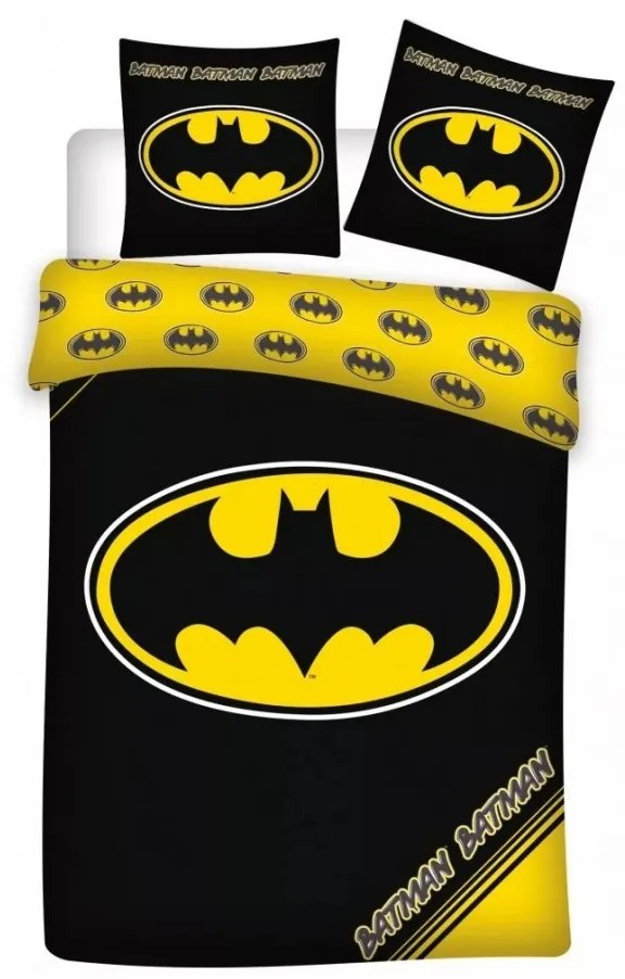 Batman Logo ágyneműhuzat 140×200cm, 70×90 cm