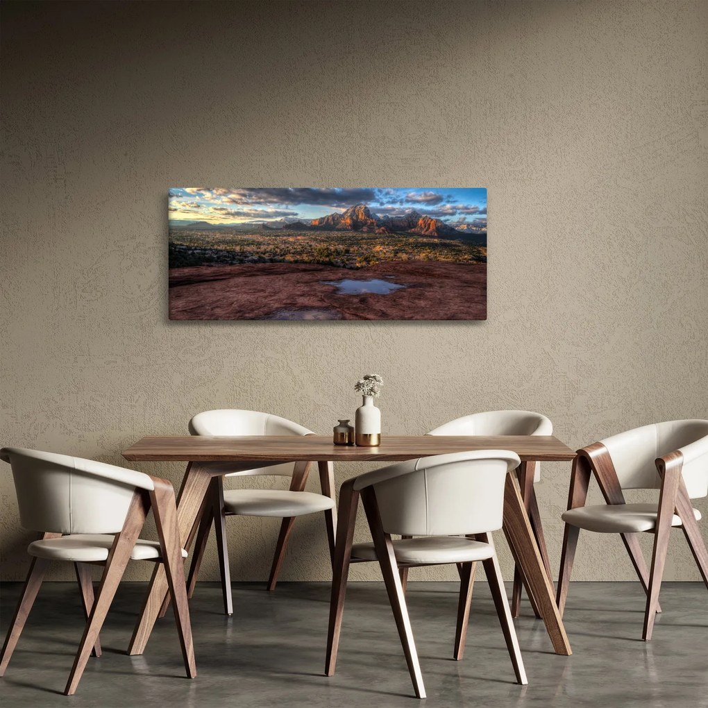 A hegyek képe (120x50 cm)