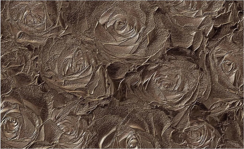 Flizelin fotótapéta Rózsa mező kert végtelen elegáns 254x184 +ragasztó