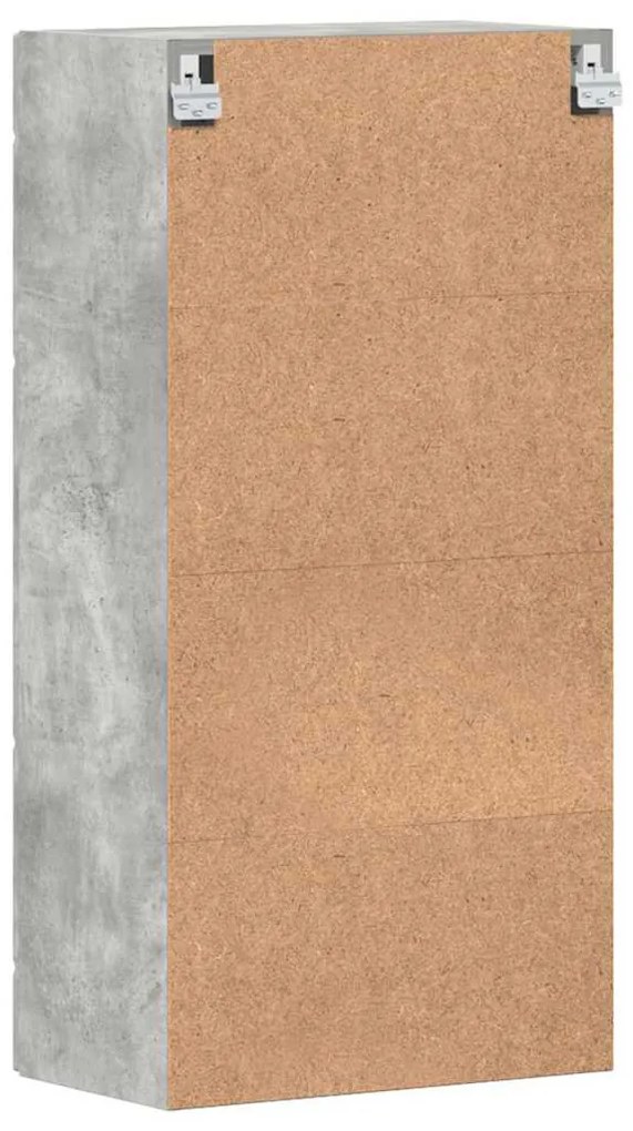 Fali szekrény polcokkal Beton szürke 55 x 29 x 100 cm Faanyag