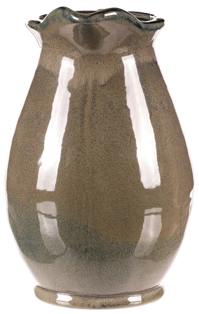 Kerámia kancsó szürke, 18 x 20 x 28 cm, nagy, 28 cm
