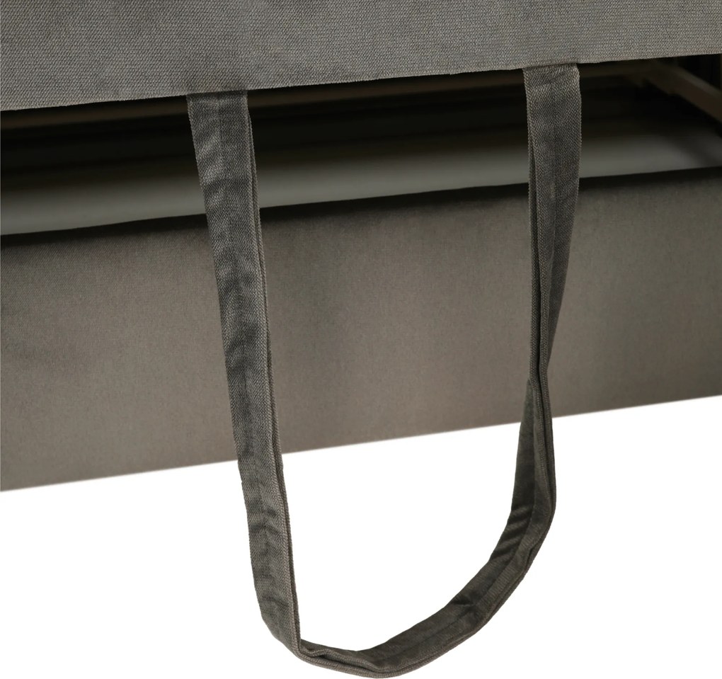 Ülőgarnitúra, szürkésbarna taupe, balos, LAMORA U