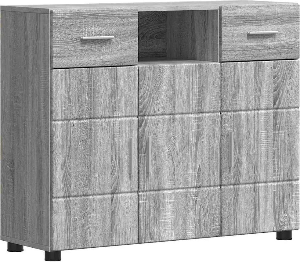 vidaXL Fából Készült Szekrény Szürke Sonoma 88,5 x 30,5 x 73 cm