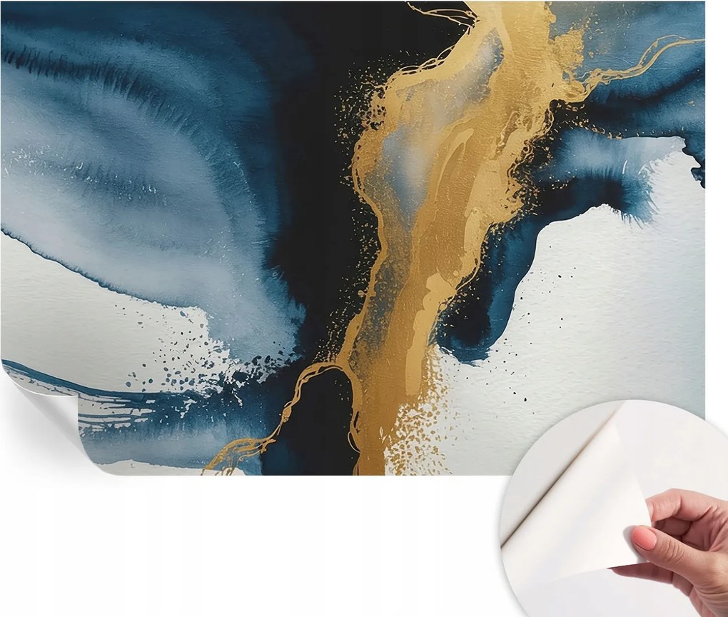 Divatos öntapadós fali tapéta furnér színes absztrakt 104x70 cm