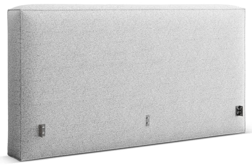 Világosszürke kárpitozott ágytámla 189x100 cm Olivia – Micadoni