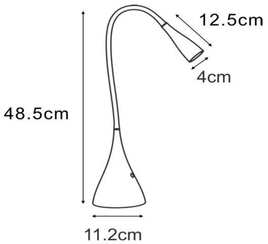 Lucide 18656/03/30 - LED Dimmelhető asztali lámpa ZOZY LED/4W/230V