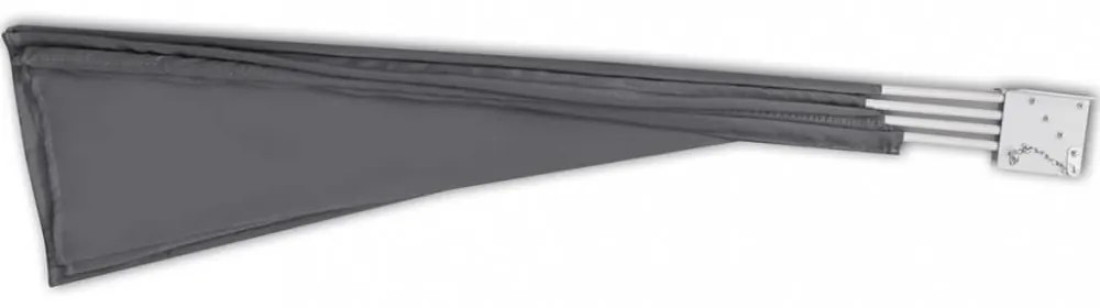 szürke összecsukható erkély oldalárnyékoló 210 x 210 cm