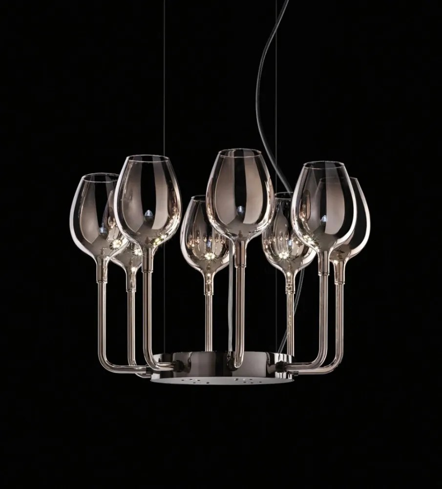 ITALAMP 3050-8 ROSE Modern Függesztett Lámpa LED IP20