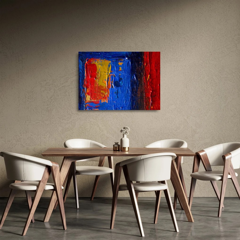 Festői szinek képe (üvegen) (70x50 cm)