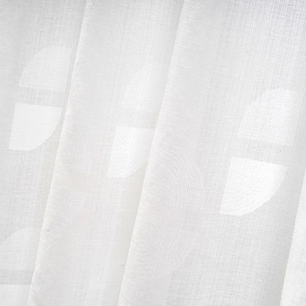 Fehér jacquard függöny 140x260 cm Mid Century – Casa Selección