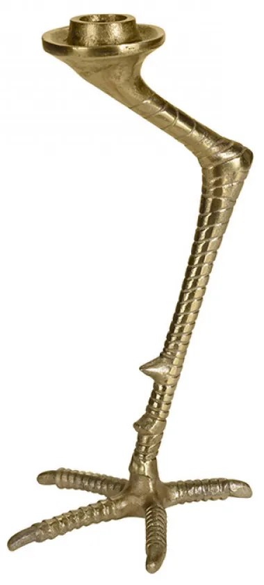 Tihamér fém tyúkláb gyertyatartó 26 cm