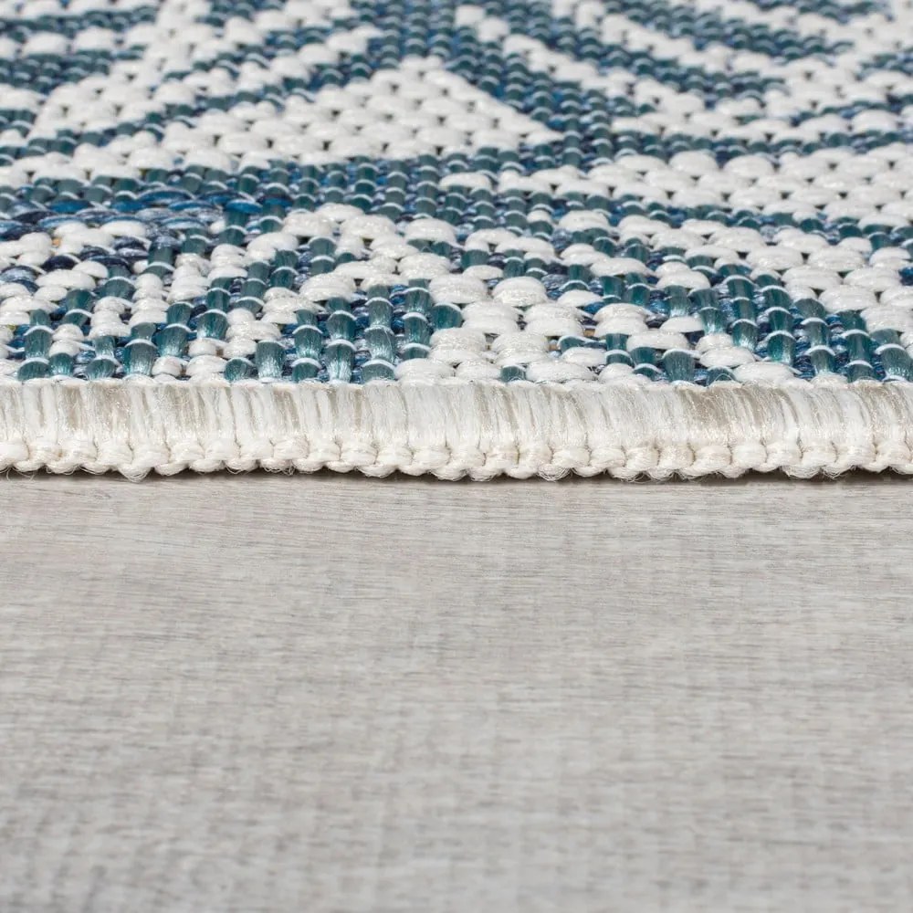 Zöld-kék kültéri-beltéri szőnyeg 200x290 cm Bella Leaf – Flair Rugs