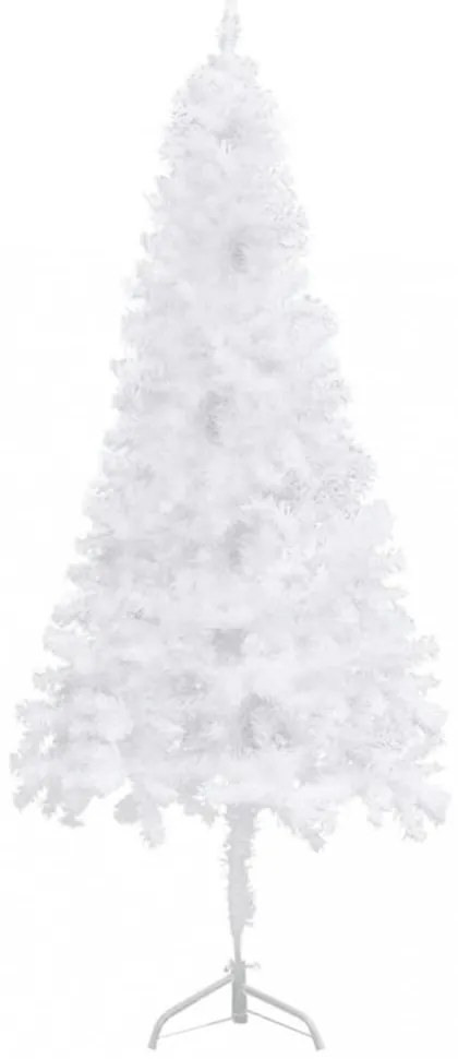 fehér PVC sarok műkarácsonyfa 210 cm