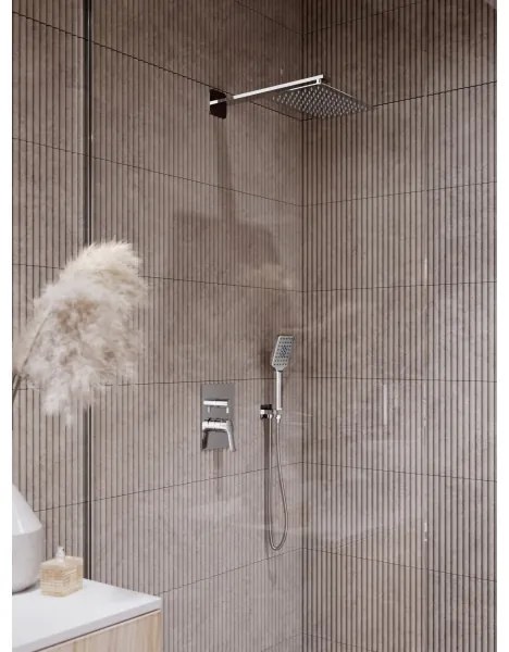 Novaservis - Zuhanykészlet rejtett csappal METALIA ECO fényezett króm