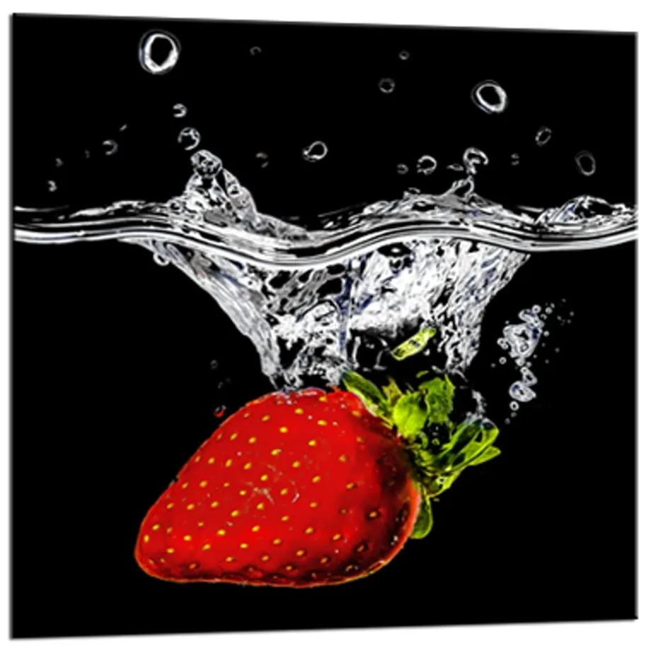 Glasspik Red Fruits fali kép, 20 x 20 cm - Styler
