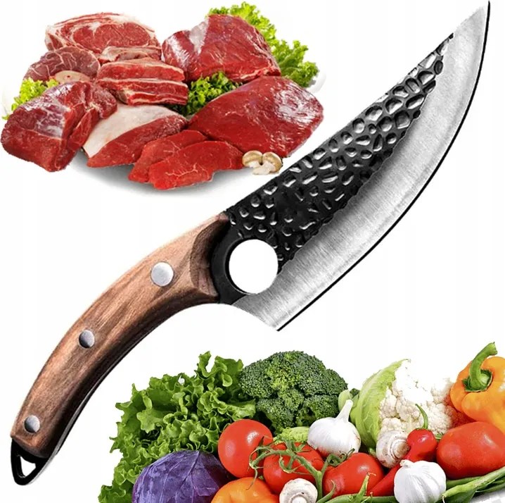 Konyhai Kés Japán Vadászkés Szakácskés 15 cm Tok