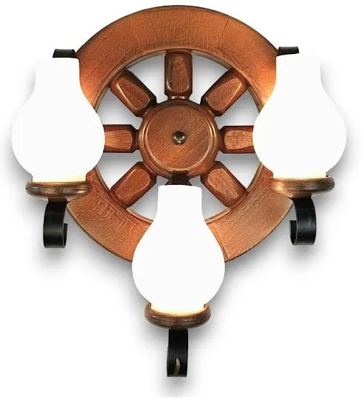 Brilagi - Fali lámpa ROATA APLICA 3xE14/40W/230V bükkfa/dió