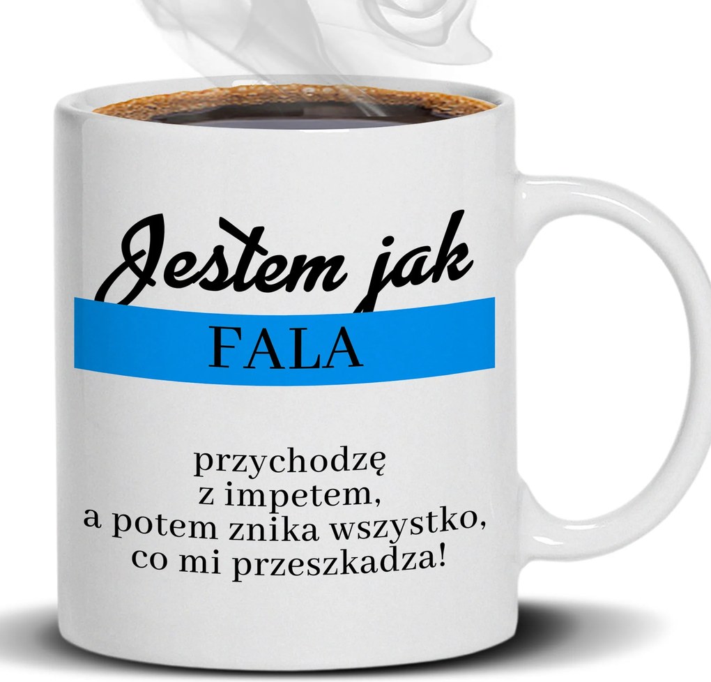 Bögre Fehér Vagyok, Mint A Hullám Ajándék Barátnőnek Munkahelyre Fiúnak