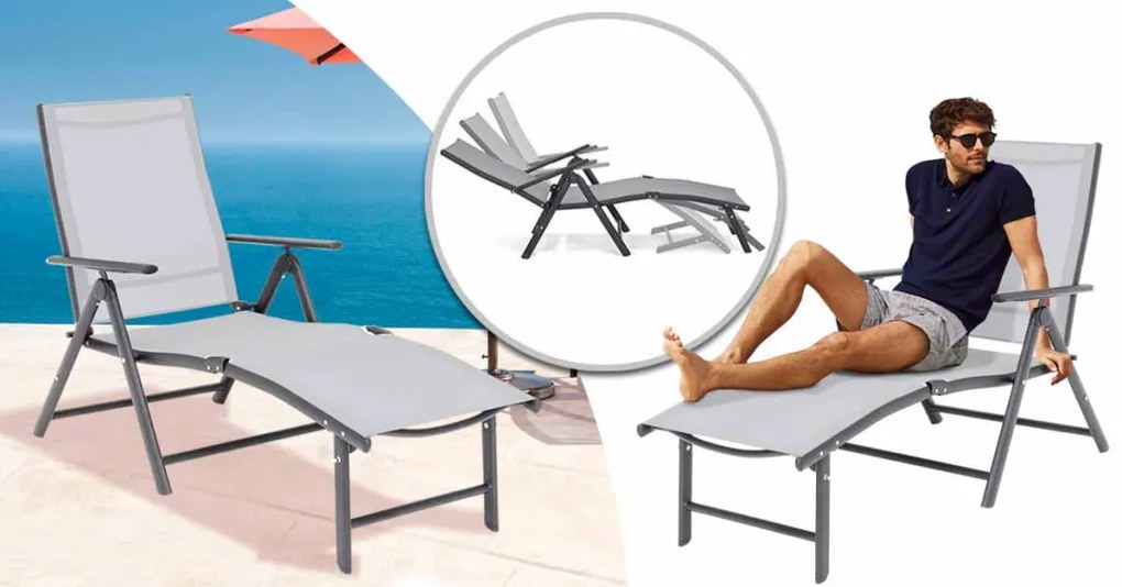 Comfort napozóágy, dönthető és állítható