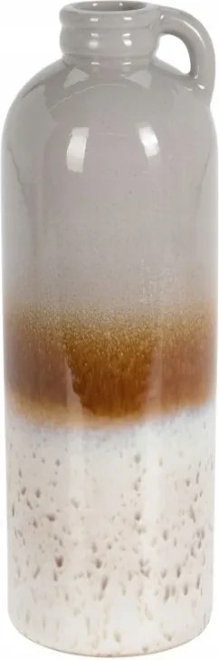 Kerámia váza virágos kancsó modern dekoratív 25x8 cm