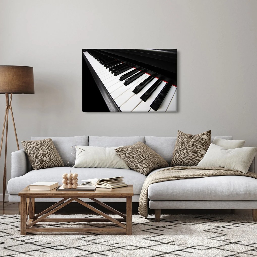 Zongora billentyű képe (90x60 cm)