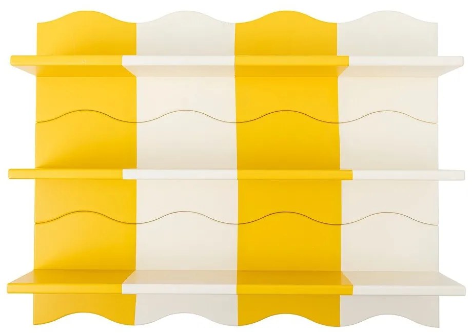 Sárga-fehér gyerek polc 80 cm Bubbi – Bloomingville Mini