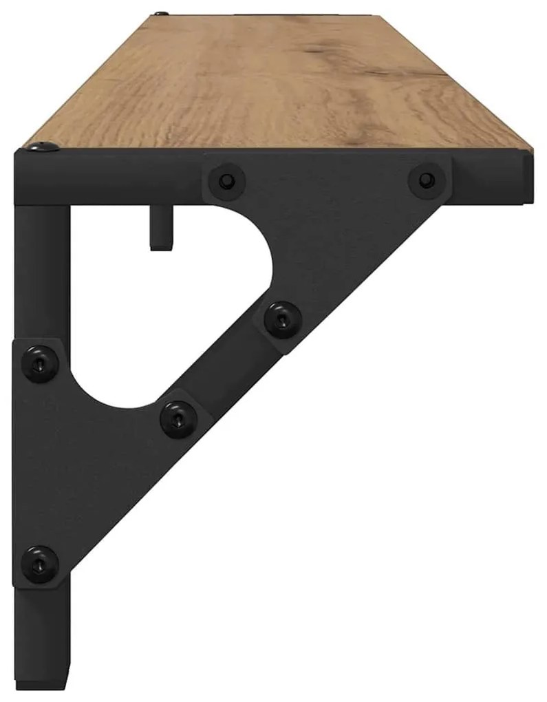 vidaXL Falpolcok 2 pcs Artisan tölgy 80 x 15 x 15,5 cm Faanyag