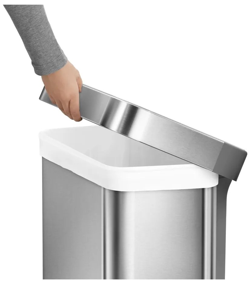 Acél pedálos szemetes 55 l - simplehuman