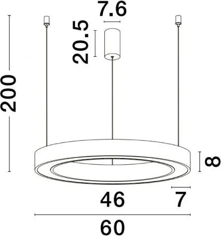 NOVALUCE 9345639 MORBIDO Modern Led Függesztett Lámpa LED IP20