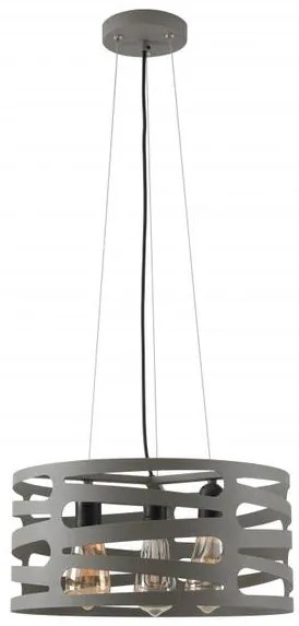 Lámpa Mennyezeti lámpatest MARISA,2584,AC220-240V,50/60Hz,3*E27,max.40W,IP20,Átmérő40cm,hármas,szürke