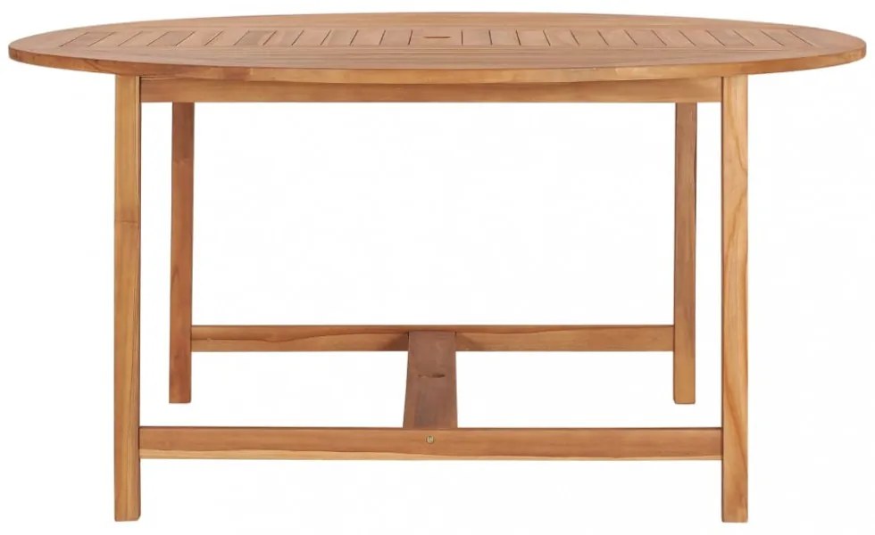 tömör tíkfa kerti asztal 150 x 76 cm