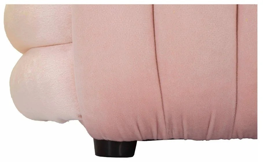 Világos rózsaszín bársony pad Softy – Mauro Ferretti