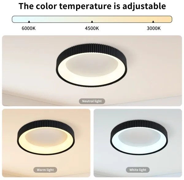 Brilagi - FALCON MODERN LED dimmelhető mennyezeti lámpatest LED/30W/230V 40 cm fekete +távirányító