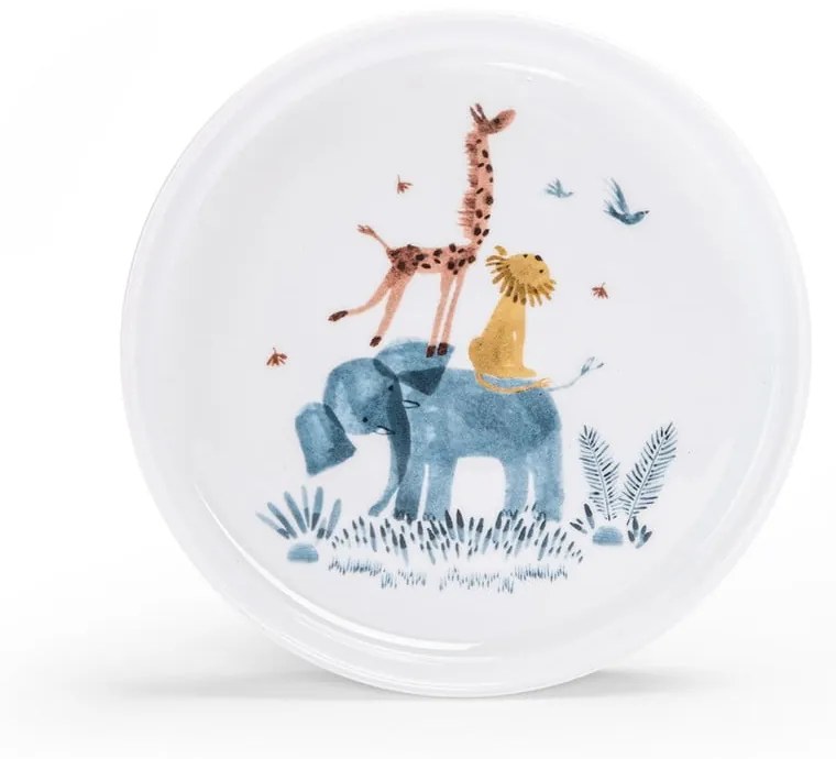 Porcelán gyerek étkészlet 3 db-os Sous mon Baobab – Moulin Roty