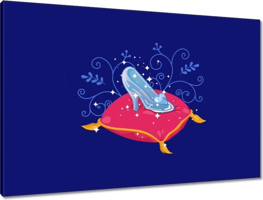 Vászonkép 90x60 Cipő a párnán