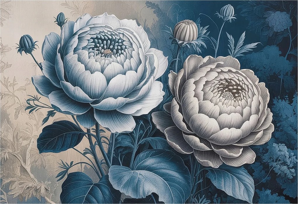 Fali fotótapéta Flizelin a szobába Romantikus virágok 152x104 Ragasztó